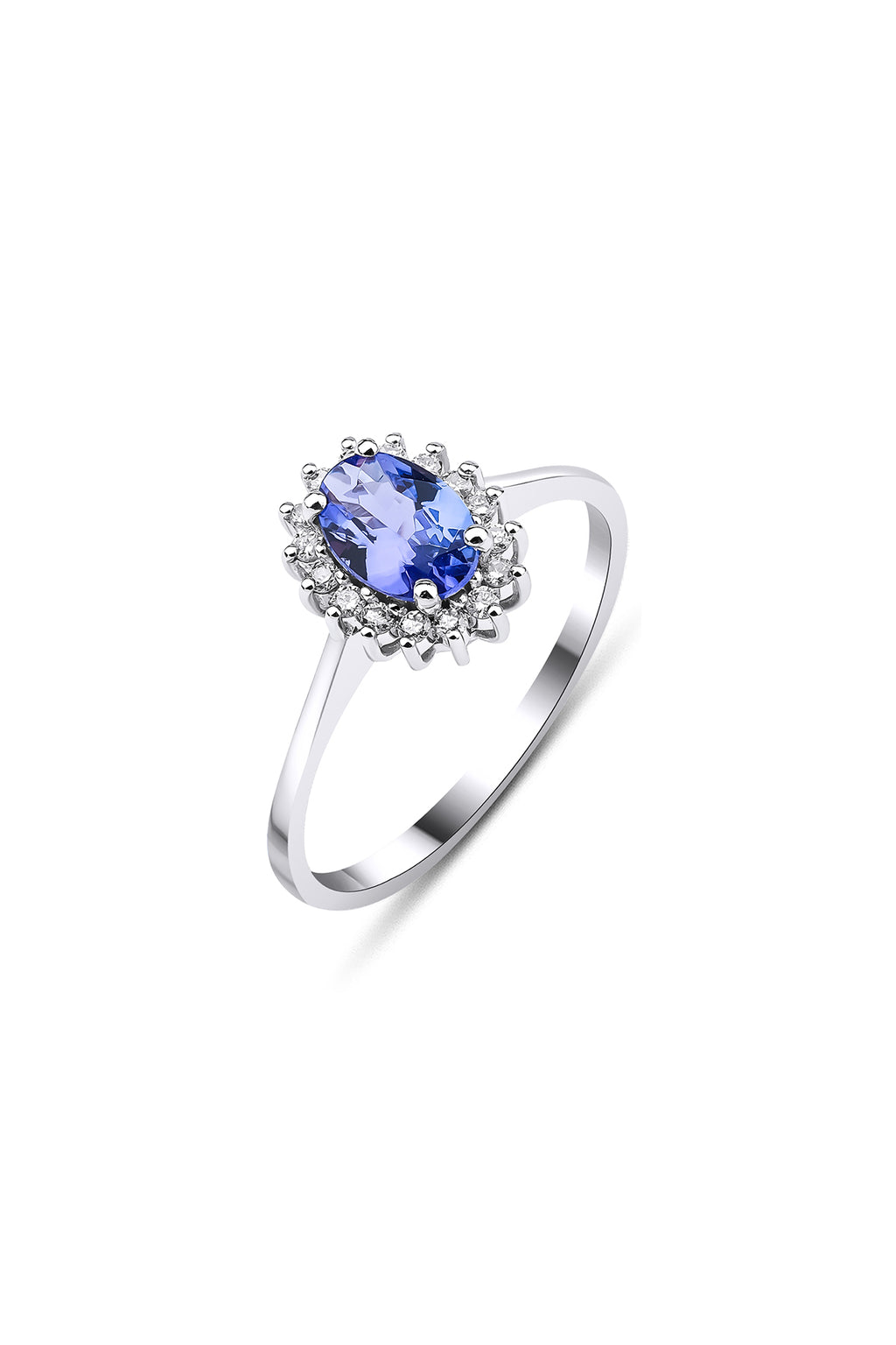 0,80 Karat Tanzanite Anturaj Pırlanta Yüzük