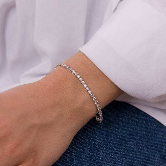 2,01 Karat Su Yolu Pırlanta Bileklik