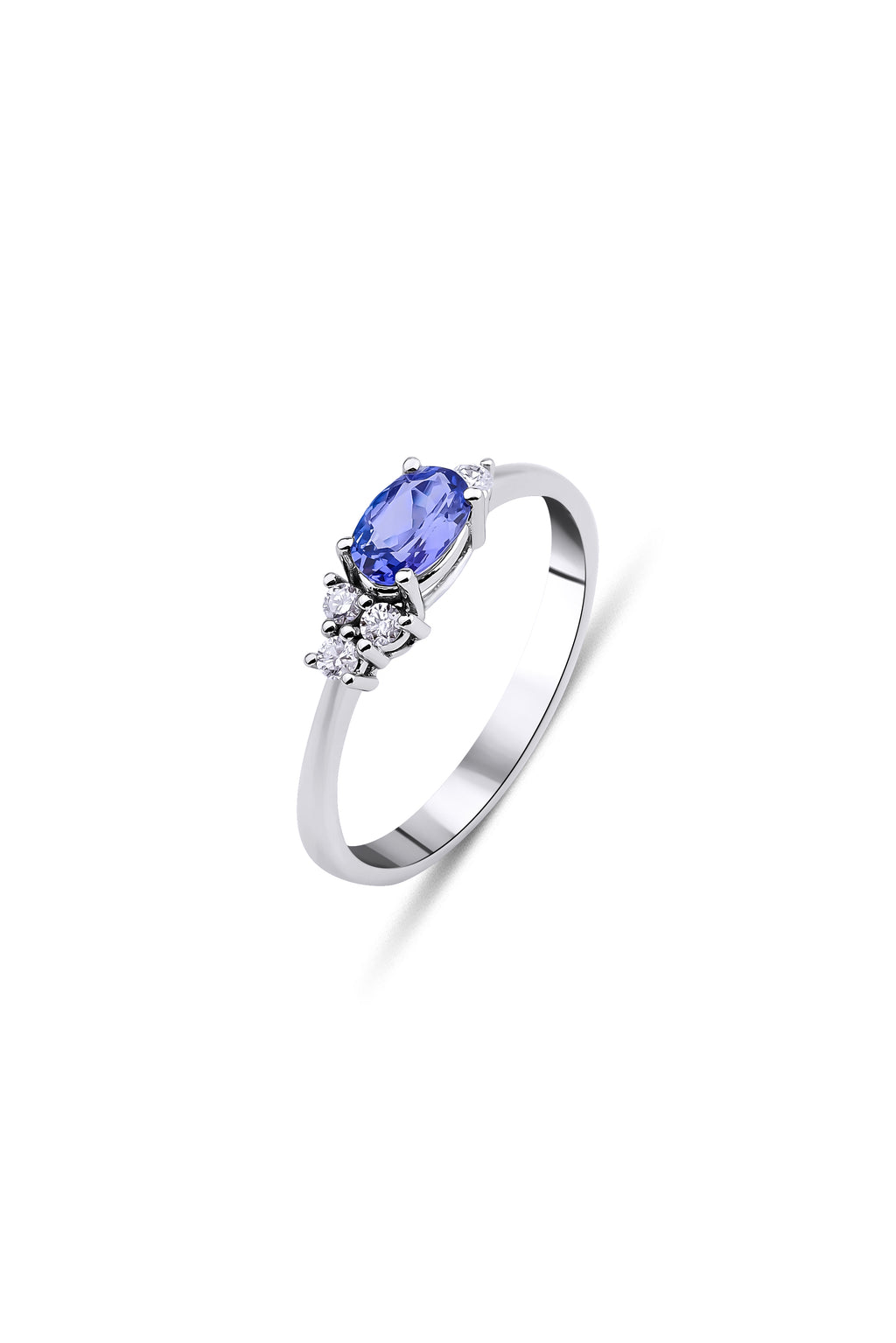 0,50 Karat Tanzanite Pırlanta Yüzük
